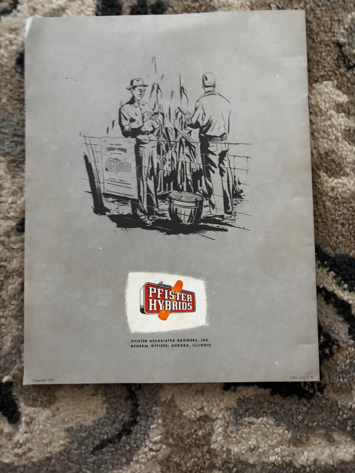 Pfister Hybrids Corn Guide For 1955 Brochure DCPA26