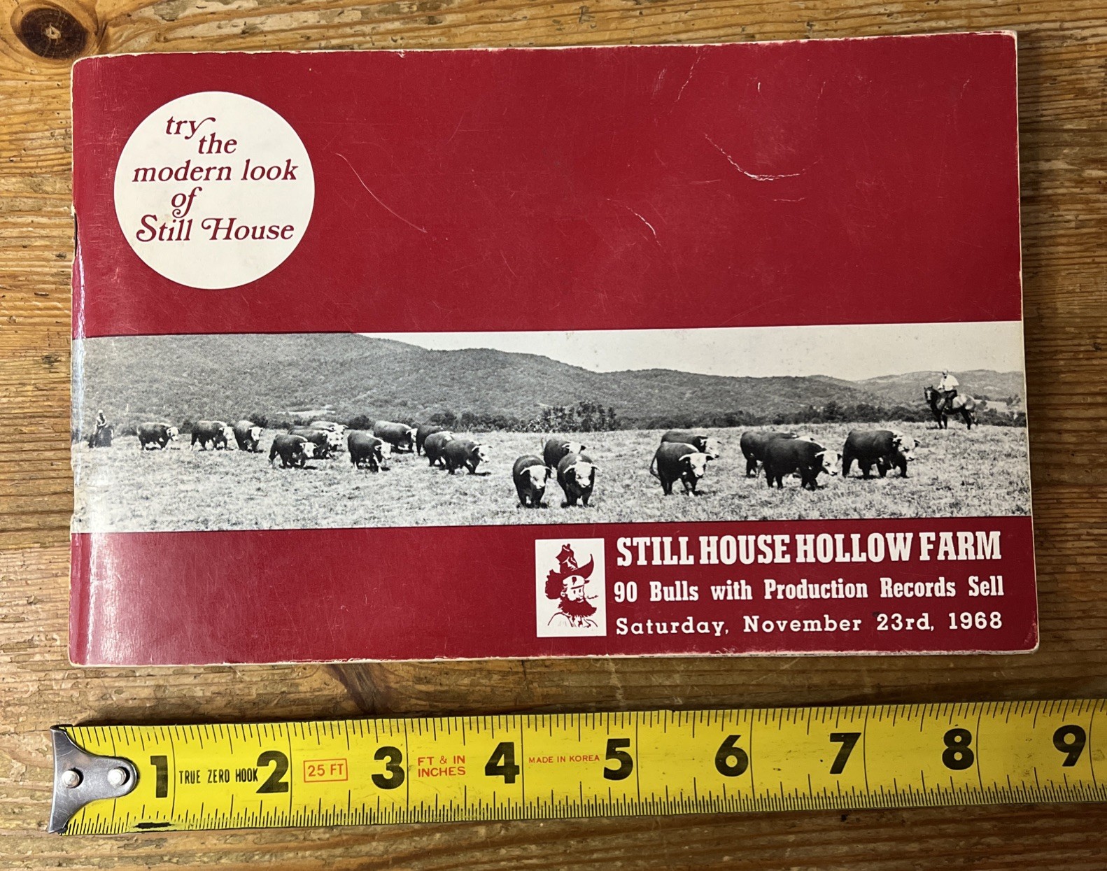 Vintage Still House Hollow Farm Hereford Cattle Sale Afton VA Auction Catalog