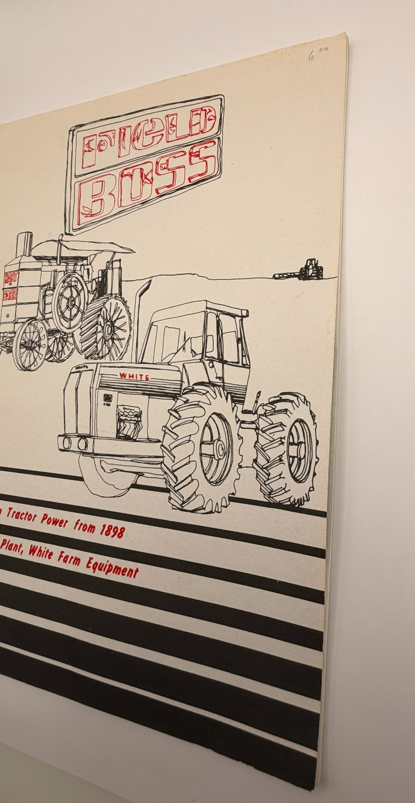 Vintage White Field Boss Tractor Booklet Progress in Tractor Power 1898