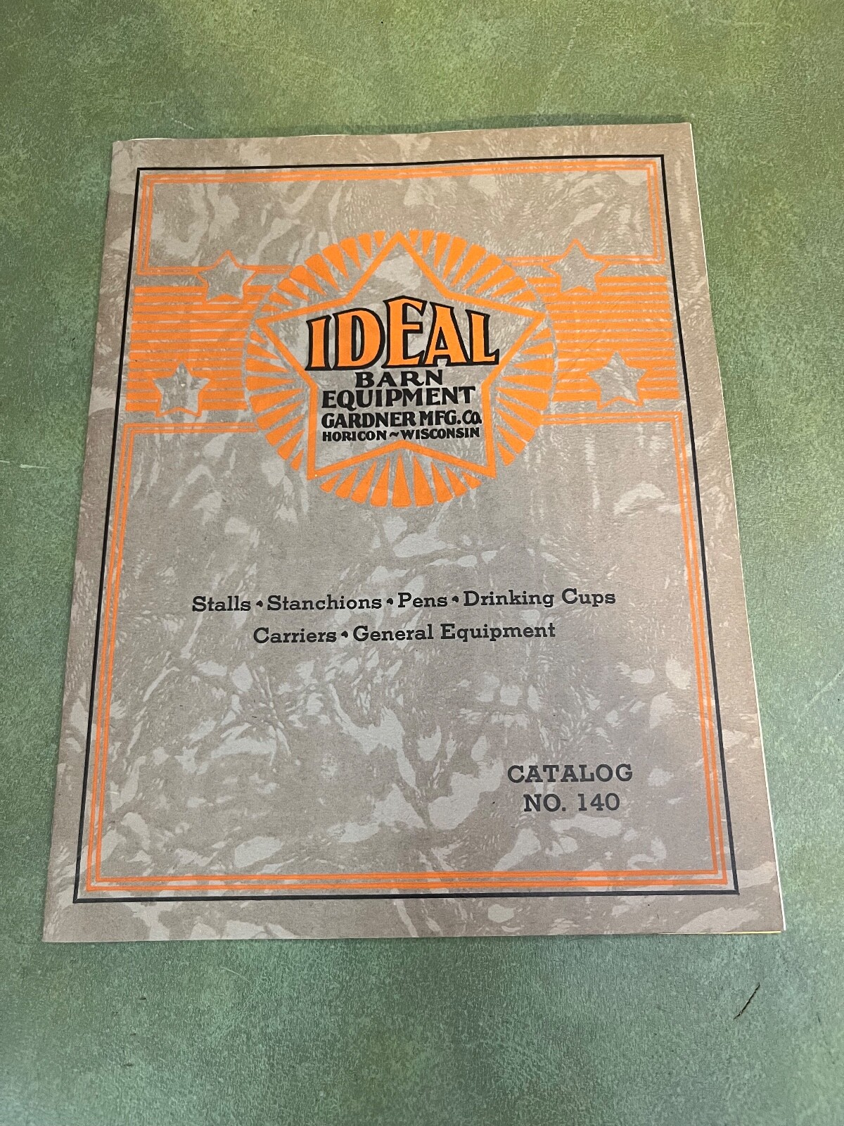 Original Idea Barn Equipment Sales Catalog Brochure 140 Horicon Wisconsin 1939