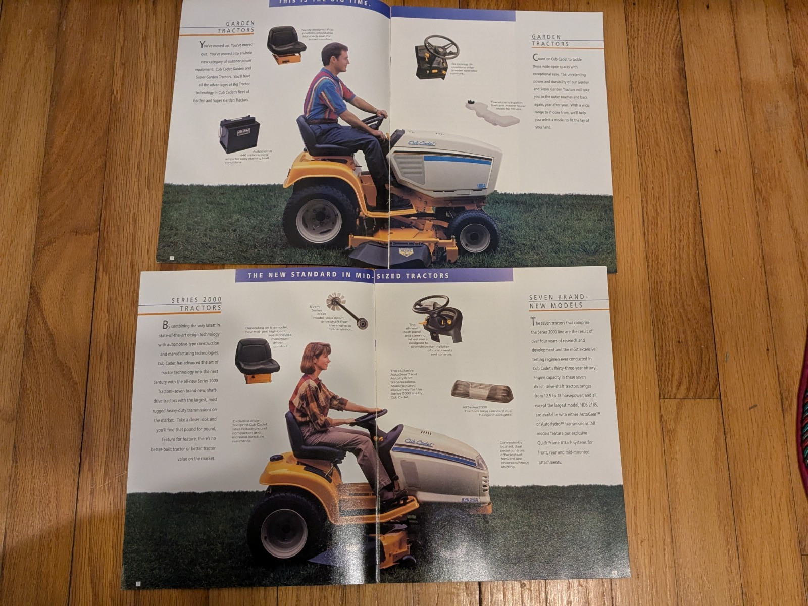 Vintage Cub Cadet Lawn Garden Tractors literature Brochure good condition