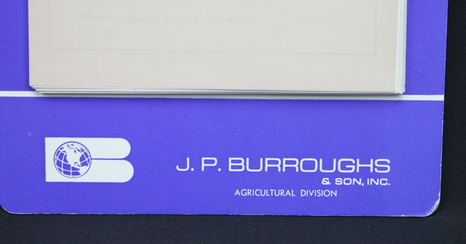 Vtg Calendar 1974 JP Burroughs & Son Agricultural Division Farming Saginaw MI