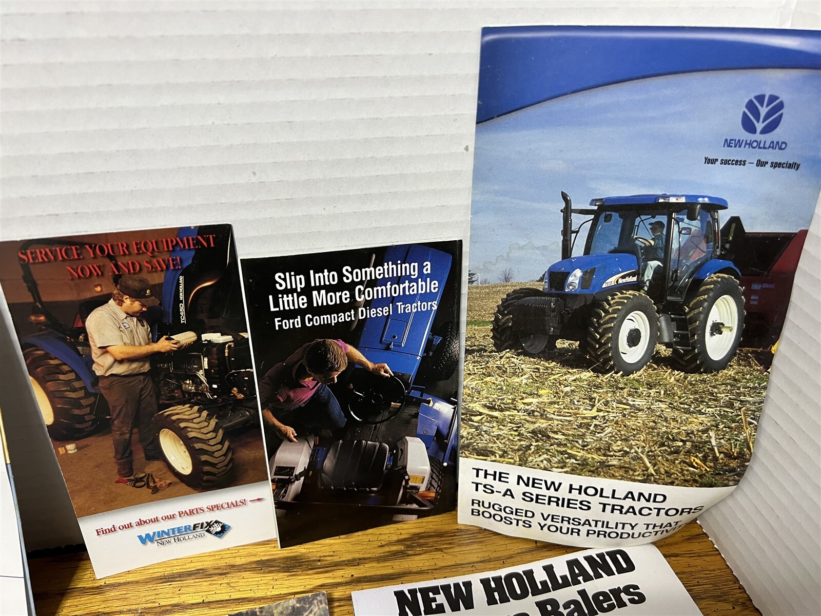 New Holland Dealership Brochure Hand-Outs, Lot of 12 – See pics and description