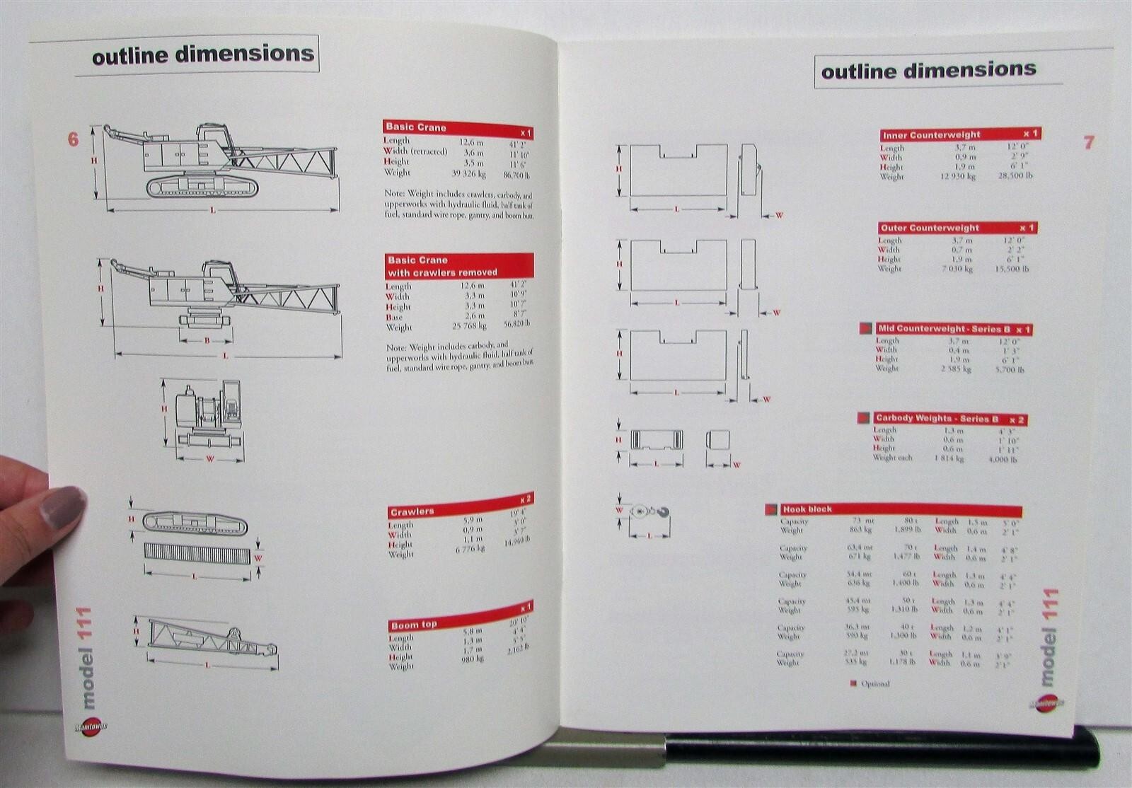 2000 Manitowoc 111 Crane Specifications Construction Product Guide