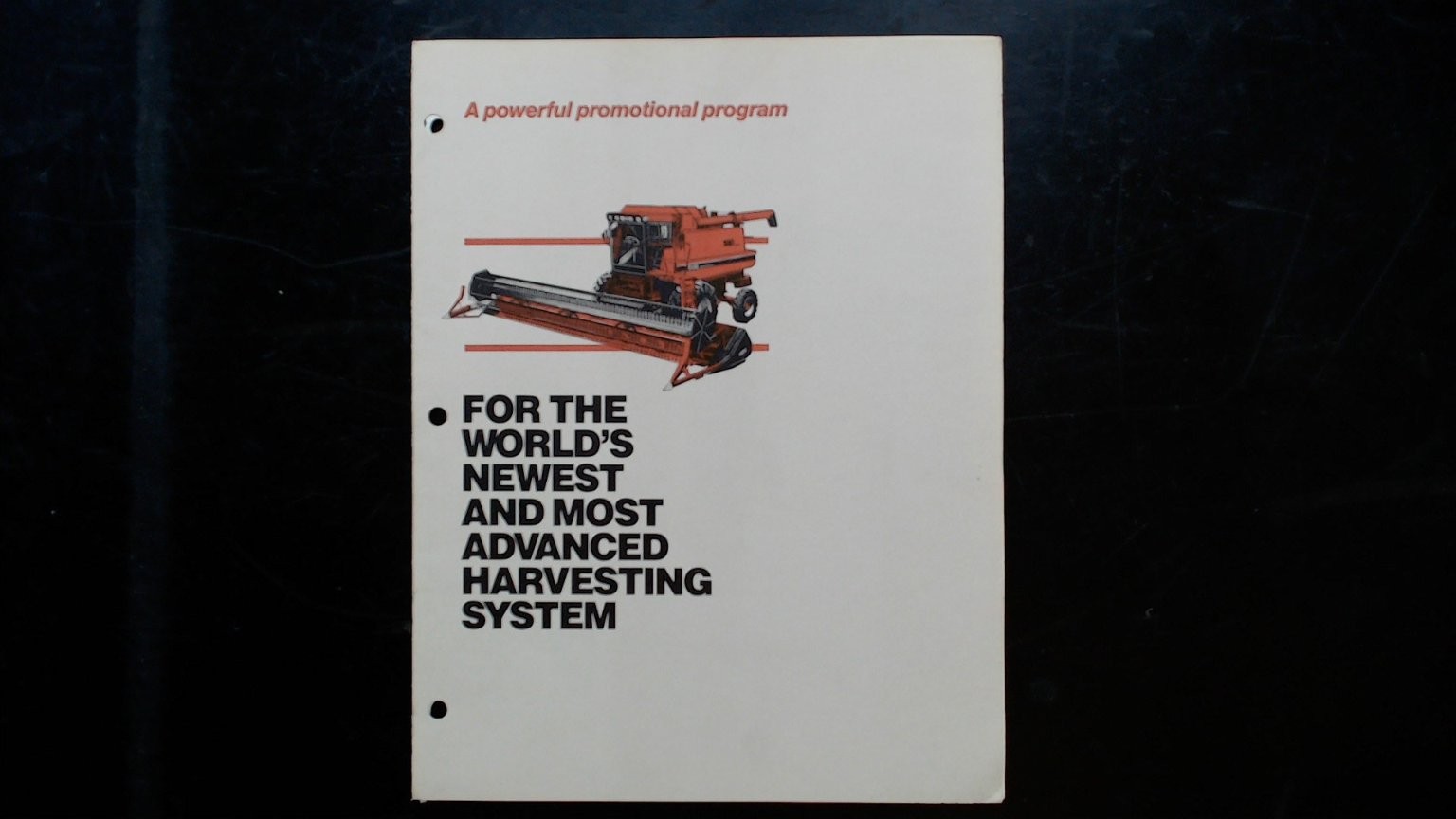 Case IH Axial-Flow Brochure Vintage Agricultural Harvesting System
