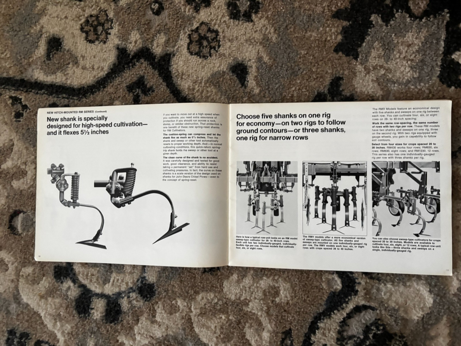 John Deere Row Crop Cultivating Equipment for 1971 Brochure DCPA26