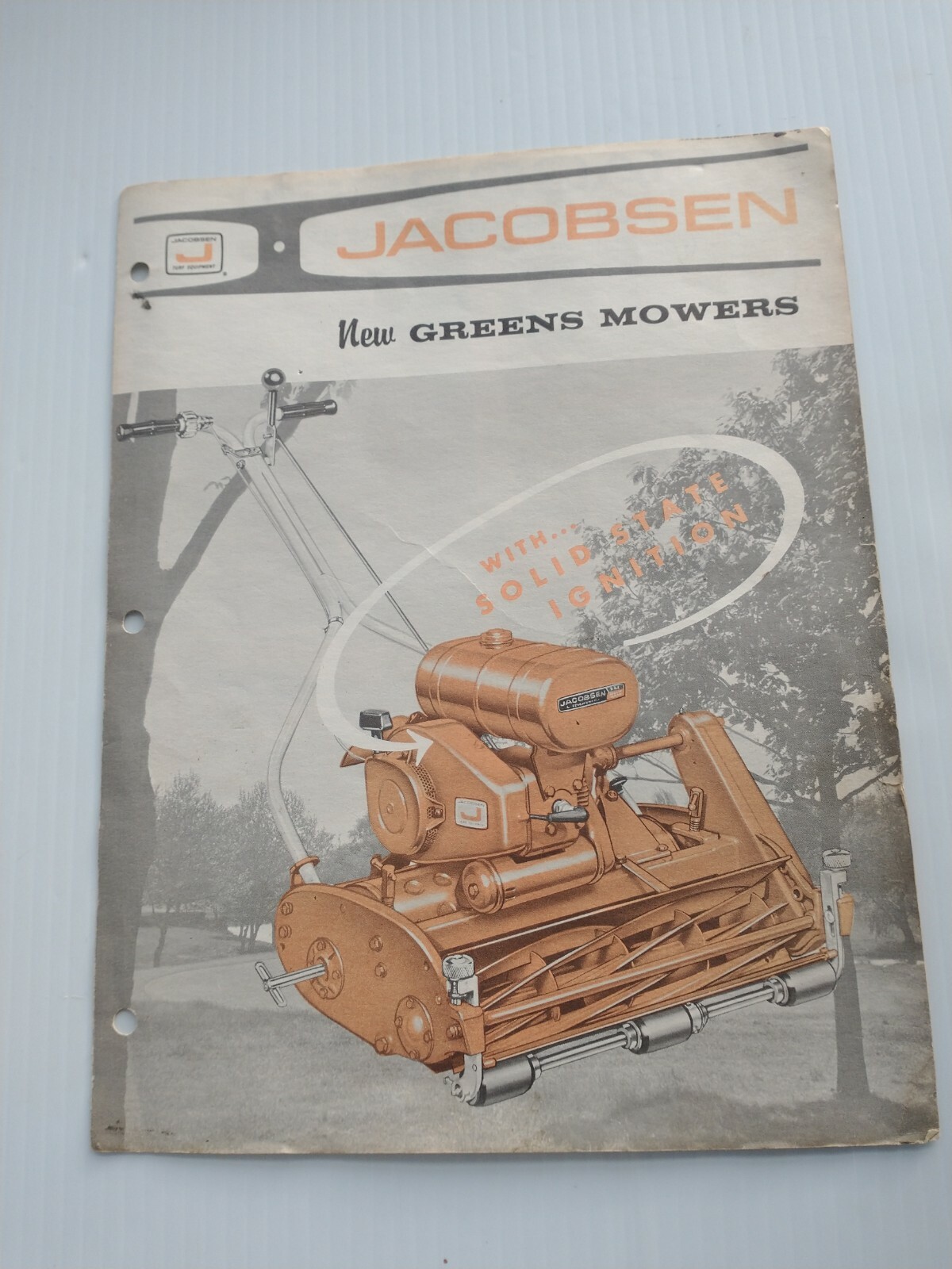 Vintage 1960&rsquo;s Jacobsen Golf Course greens Mower advertising Pamphlet