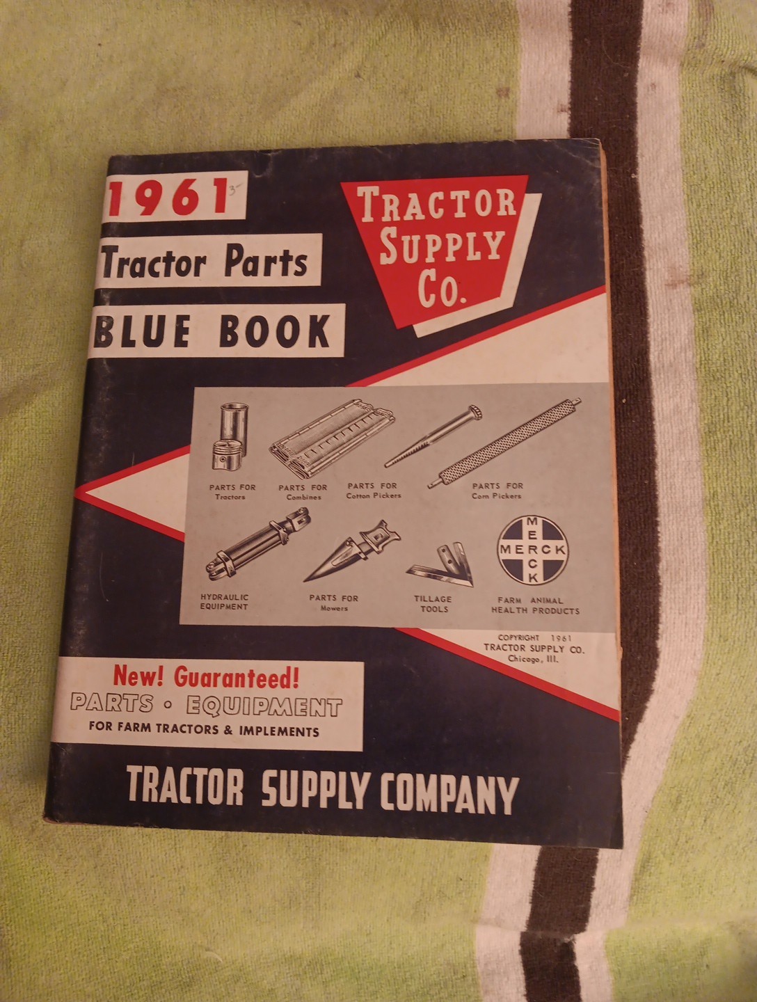 1961 Tractor SUPPLY COMPANY PART GUIDE Blue BOOK Agricultural Machinery Magazine