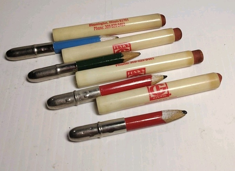 Lot Of 4 Funk&rsquo;s G Hybrid Bloomington, Illinois Builet Pencils