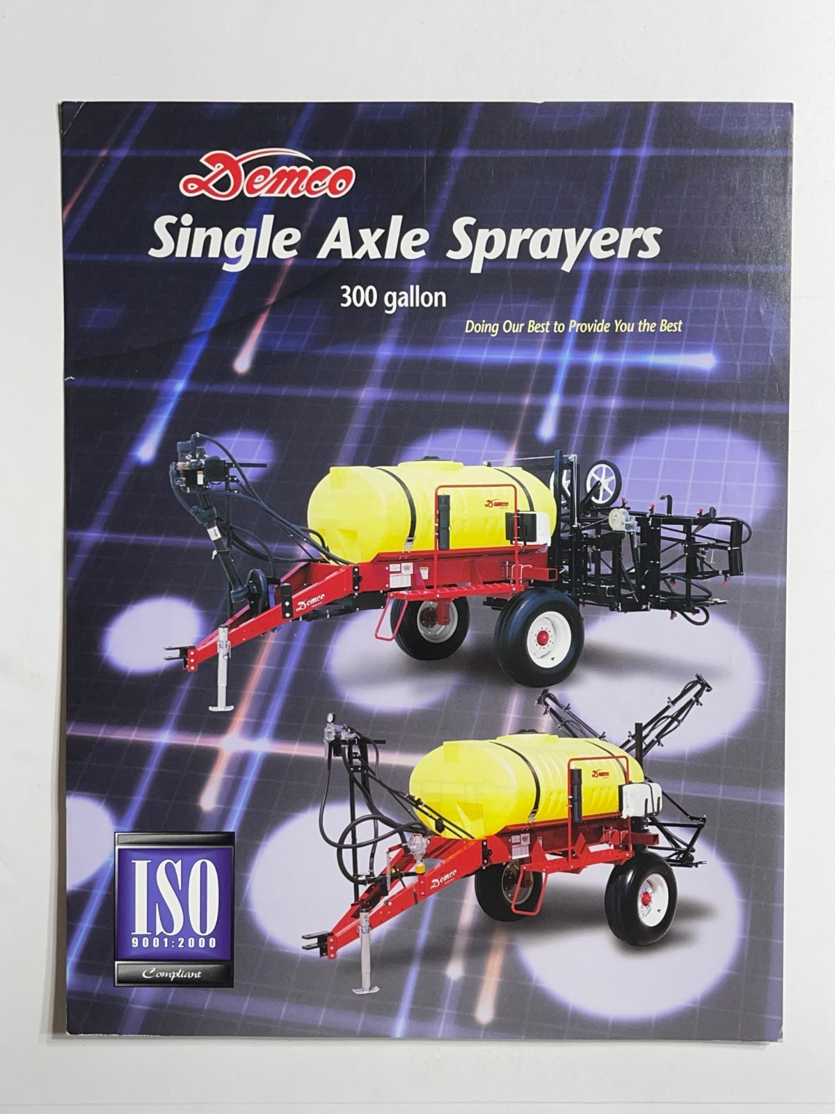 Demco Single Axle Sprayers – Sales Brochure *Showroom Sales Booklet* (2009)