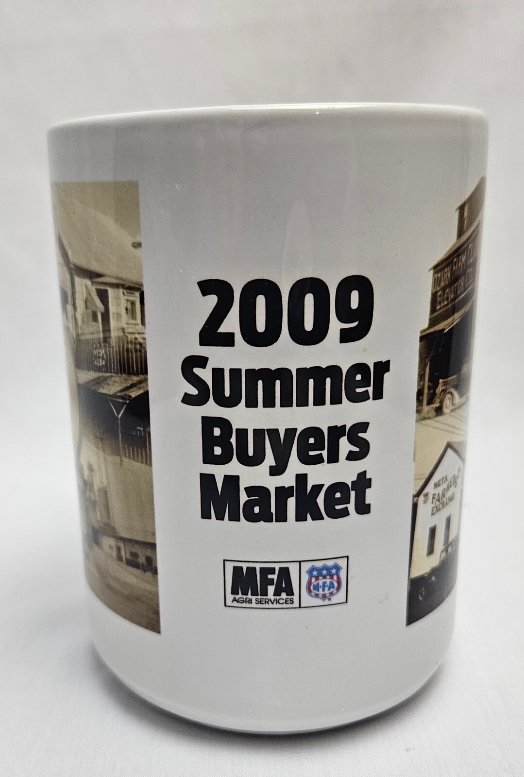 Vtg MFA Oil Farmer&rsquo;s Coop Coffee Mug Summer Buyer&rsquo;s Market 2009 95 Years Photos