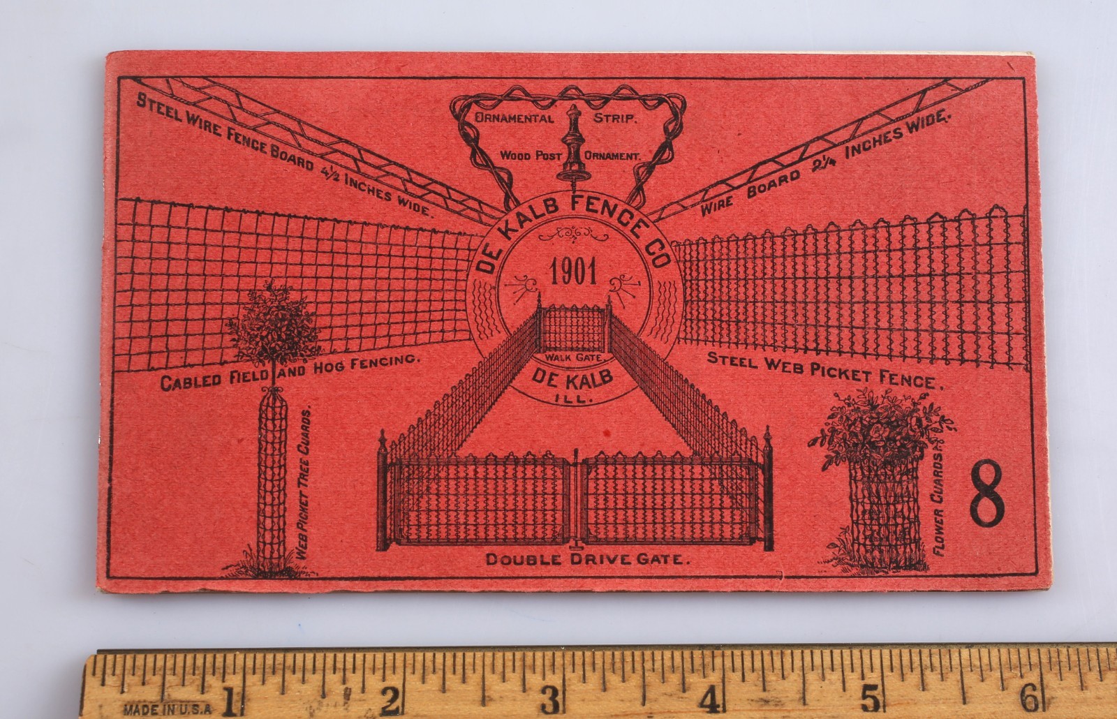 Rare Vintage 1901 De Kalb Fence Co. Catalog Illinois