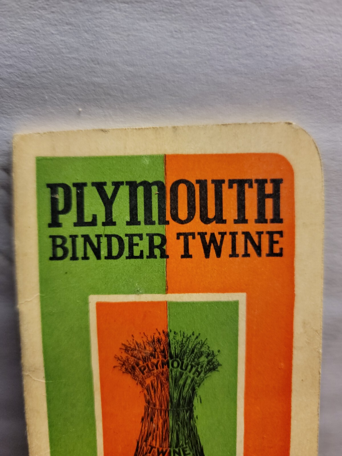 1941 – 1942 PLYMOUTH BINDER TWINE Note Pad / Calendar/ Farming