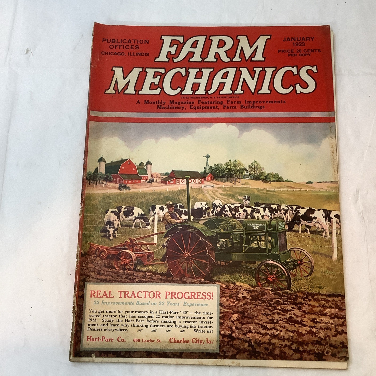 Antique Farm Mechanics Advertising Milcor Agriculture January 1923 READ