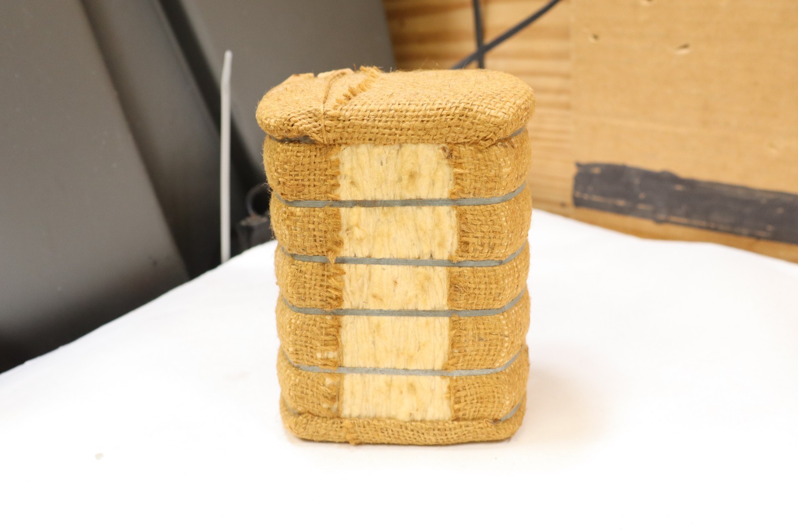 Texas cotton bale Vintage Display Paperweight