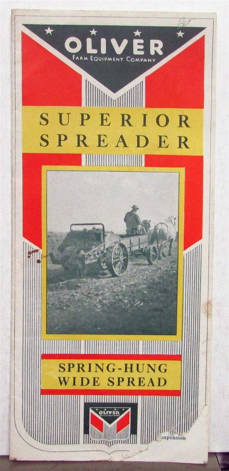 1932 Oliver Superior Spreader Specifications Agricultural Sales Brochure
