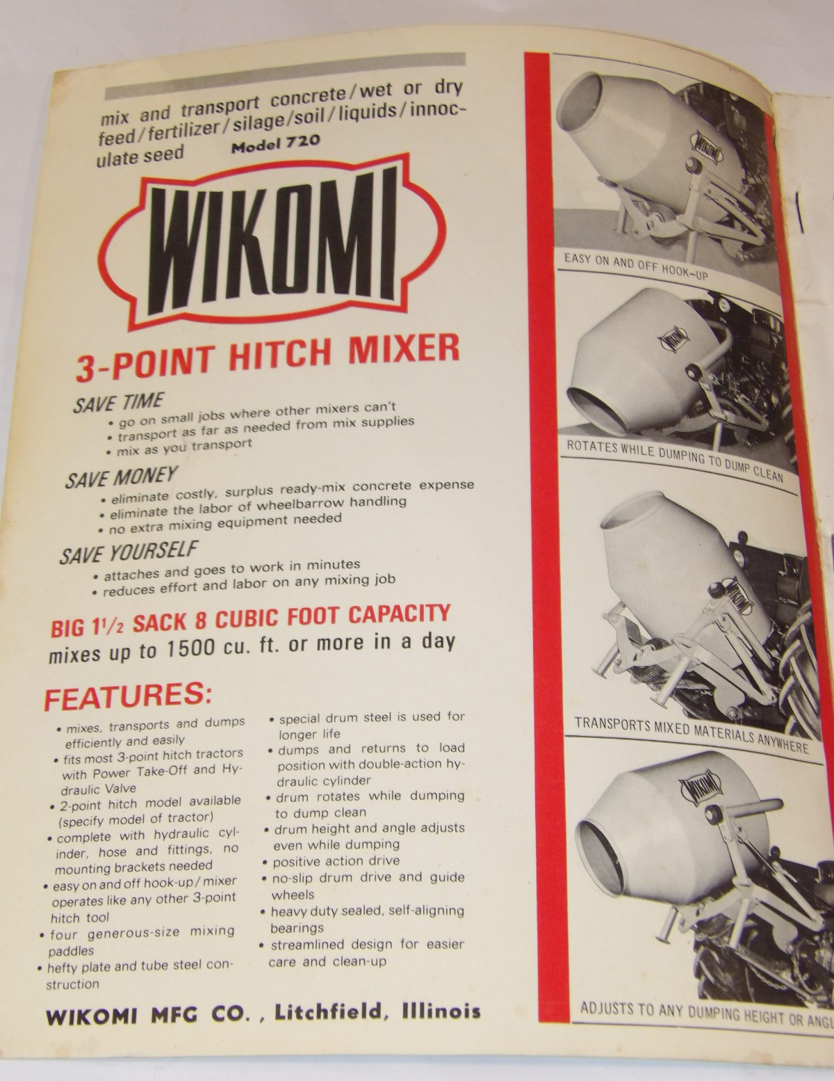 VINTAGE 1968 FARM IMPLEMENT CATALOG~MOWERS/FERTILIZERS/SPRAYERS/TILLERS/SPREADER