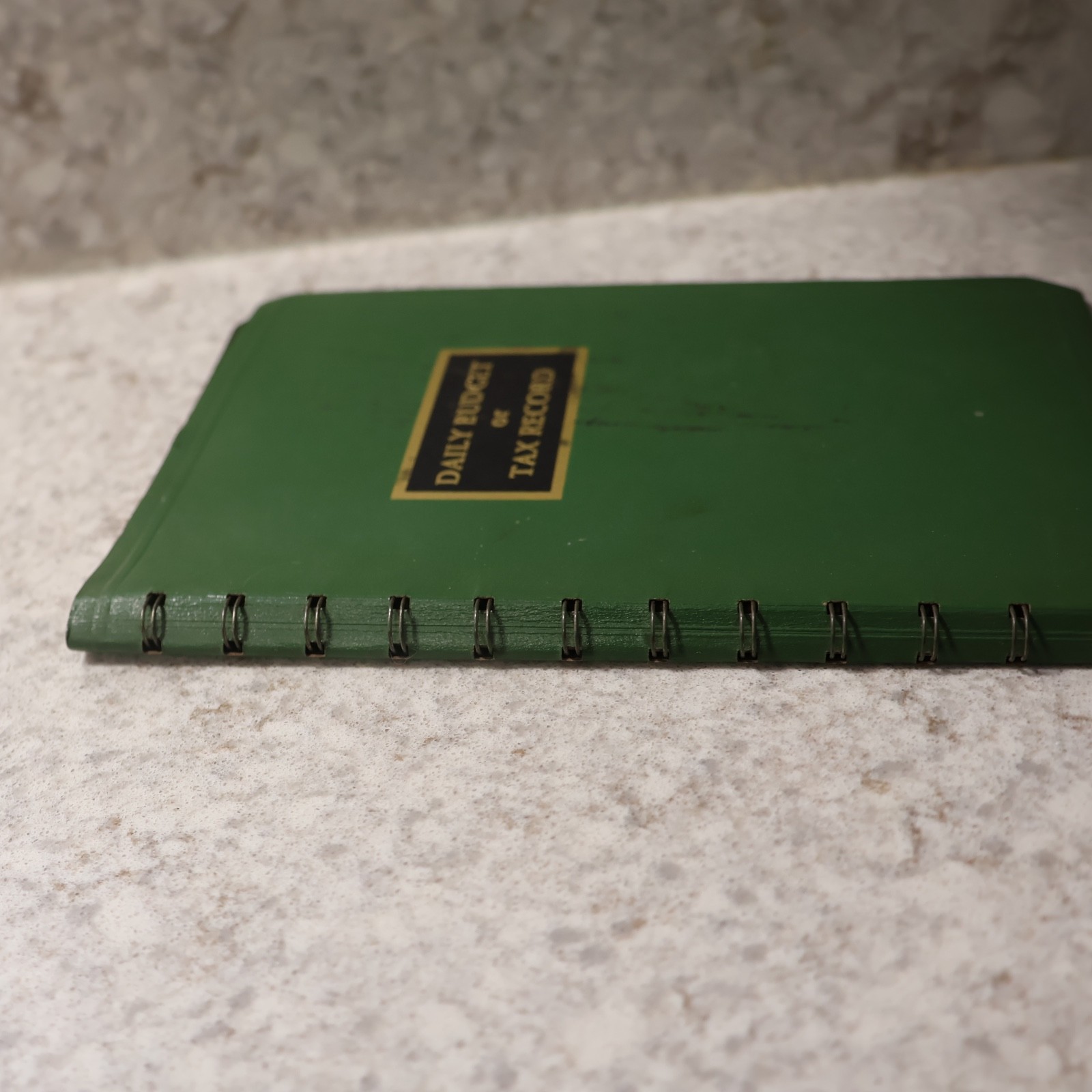 Vintage Bookkeeping And Income Tax Record – DAILY BUDGET or TAX RECORD