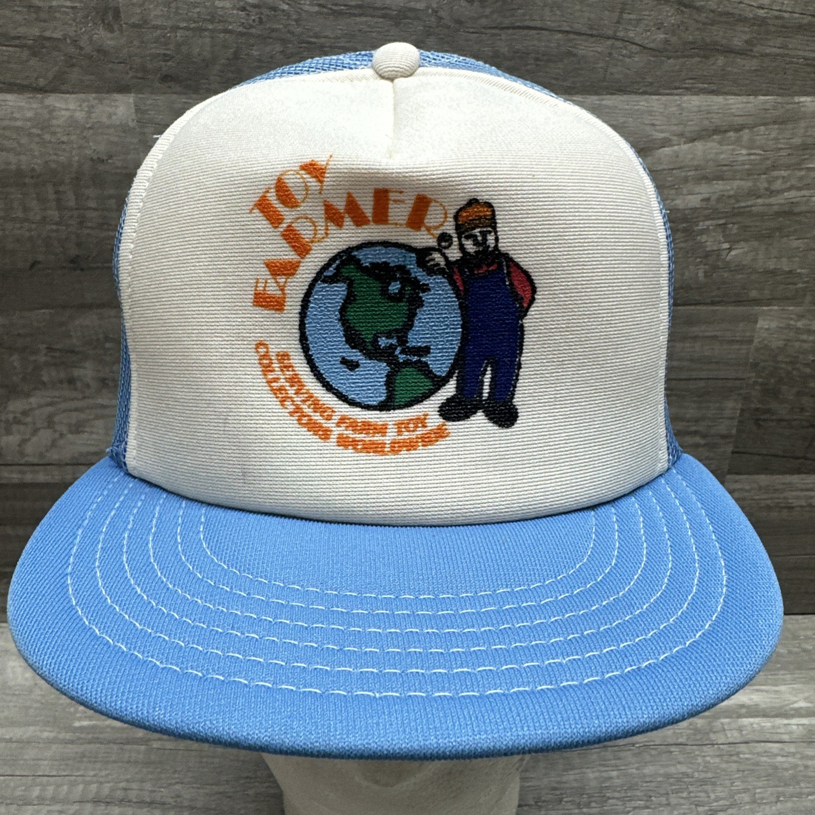 NOS Toy Farmer Collector Vintage Trucker Hat Adjustable Snap Back Made In USA