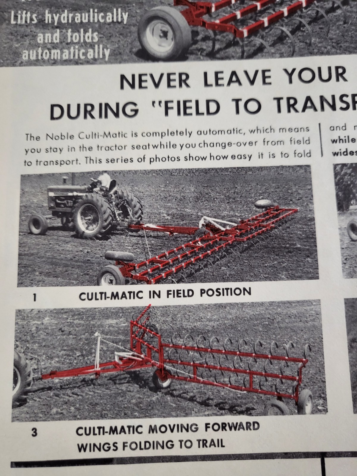 NOBLE DAKON Harrow BROCHURE 1968? John Deere IH Sioux Falls, SD. Dakota Iron