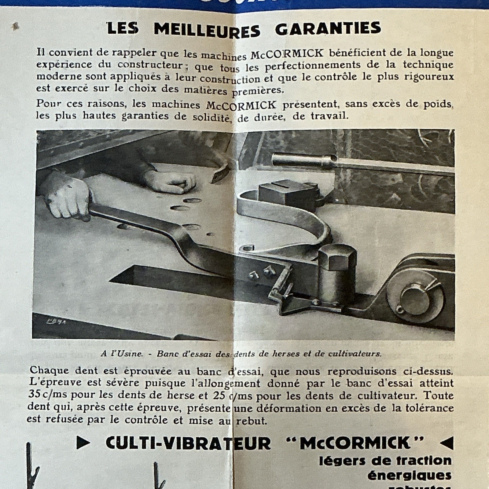 Group Of 7 French McCormick Deering Brochures As Is INV-P0904