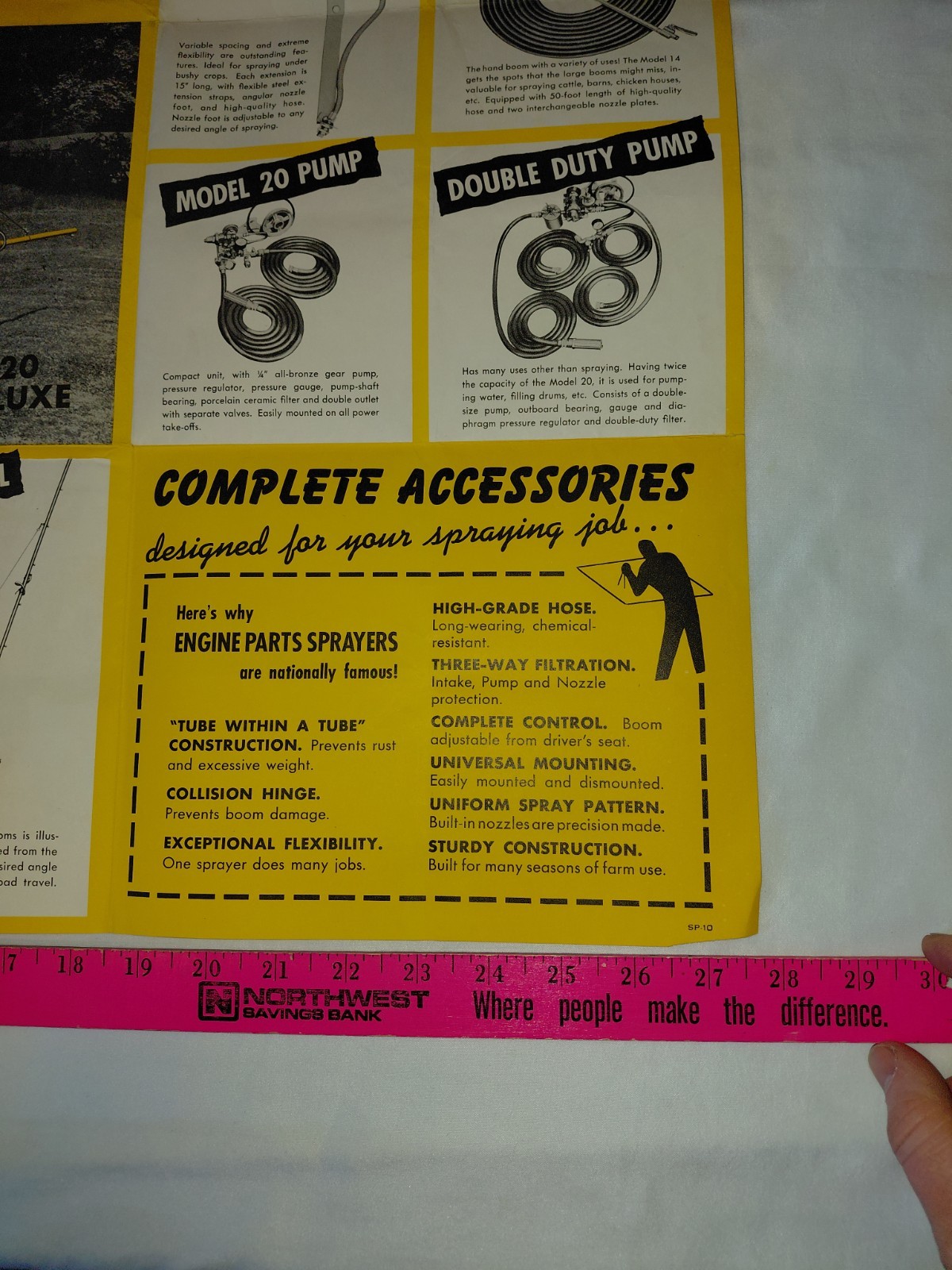 Vintage Enparco Engine Parts Sprayers approx. 22&Prime; x 28&Prime; poster 1-sided