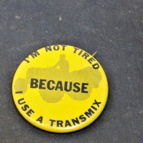 Transmix Cement Mixer Universal Pulleys Co Inc Wichita Kansas Pinback Button