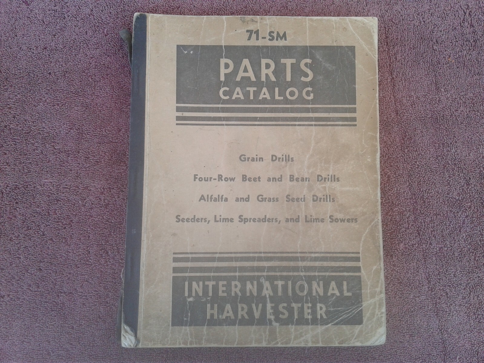 INTERNATIONAL HARVESTER PARTS CATALOGUE 71-SM GRAIN DRILLS, BEAN DRILLS C. 1942
