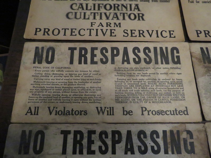 2 California Cultivator Farm Protective Serice Signs & 4 No trespassing signs