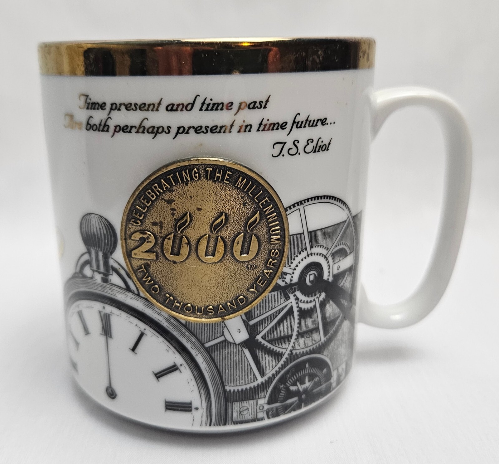Vtg MFA Oil Farmer&rsquo;s Coop Coffee Mug Buyer&rsquo;s Market 2000 Millenium Medallion