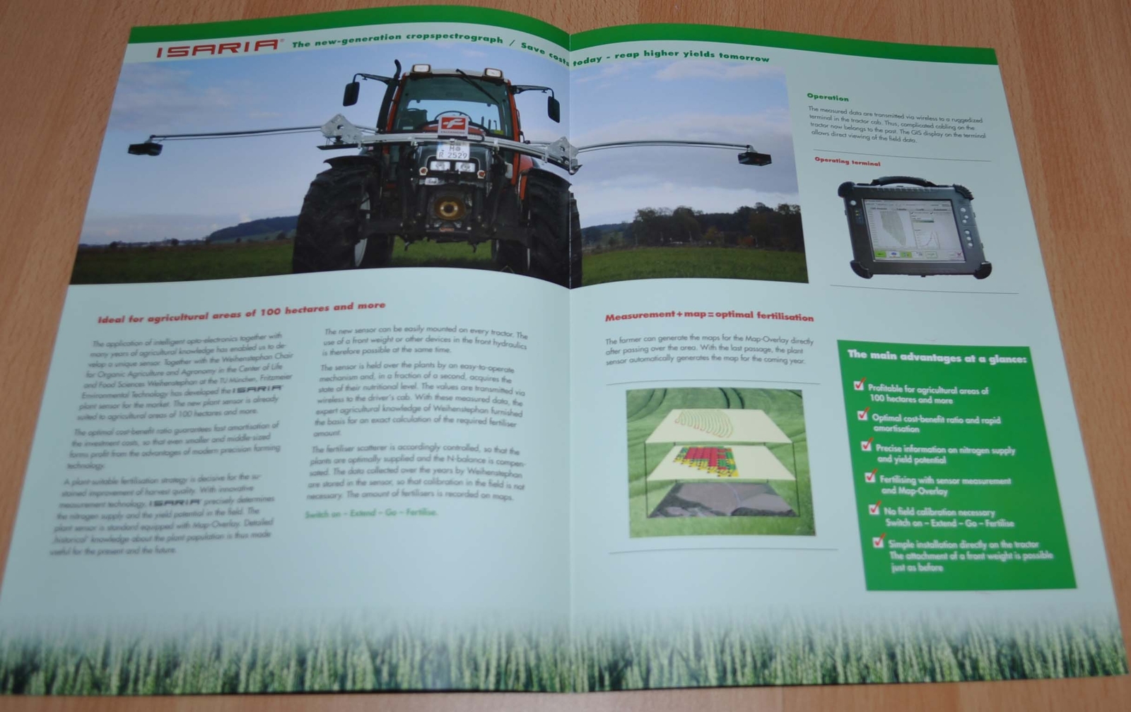 Fritzmeier Harvesting success with Isaria Tractor Agricultural Brochure Prospekt