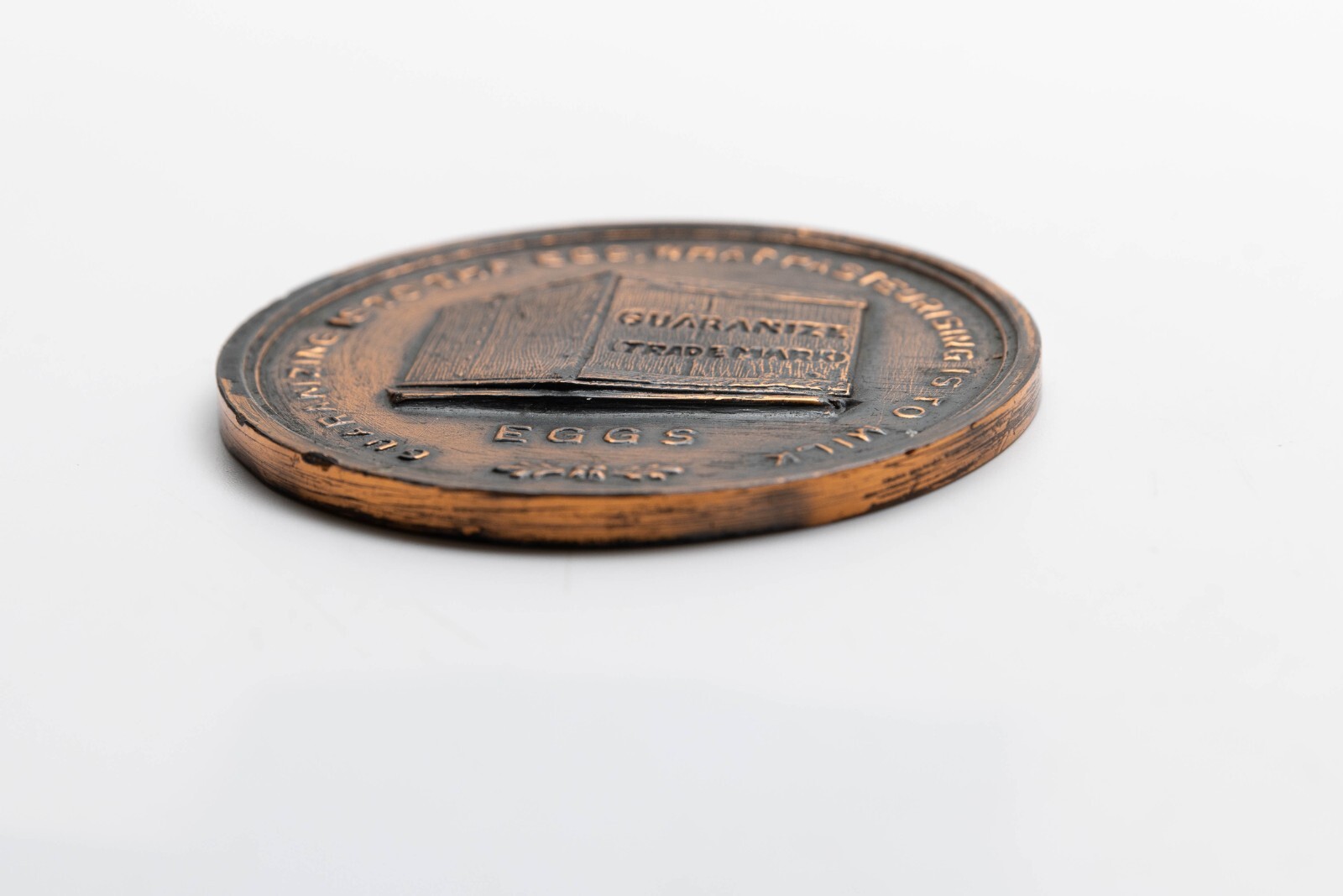 VTG Guaranty Egg Corp NJ Large Token Medallion Advertising
