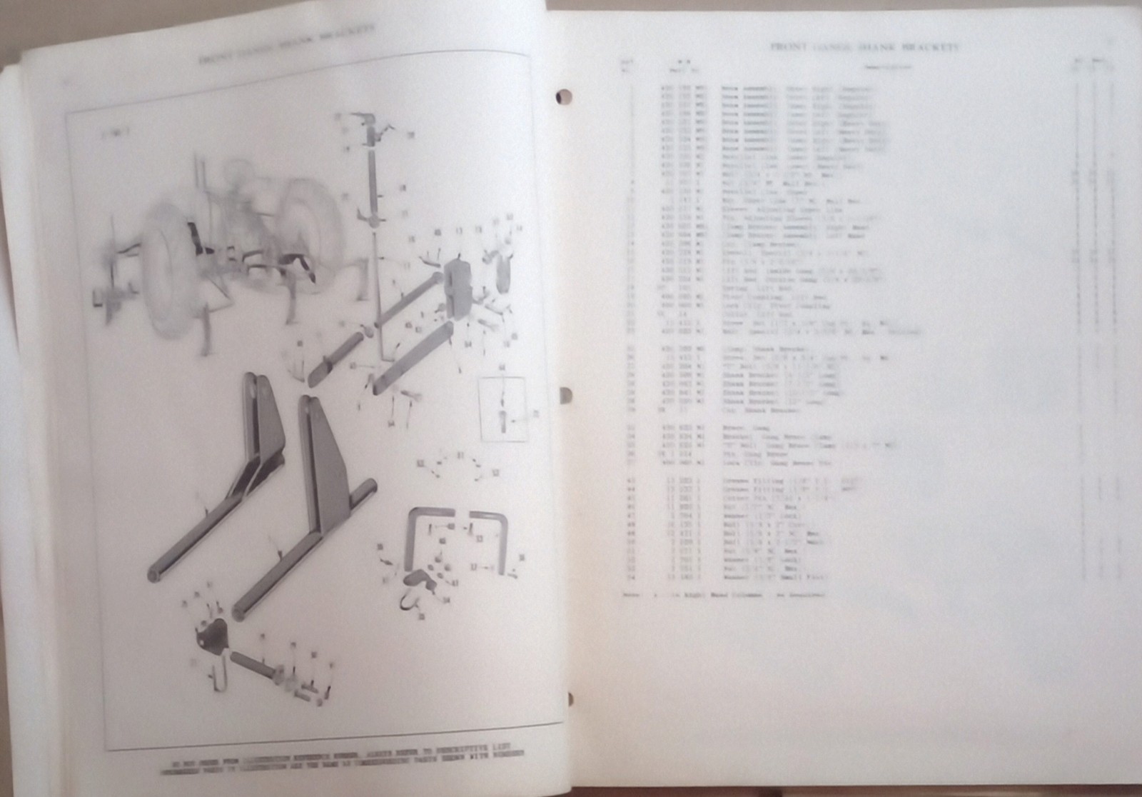 1952 Massey Harris 4 Row Cultivators #70 Spring Trip #71 Spring Tooth #73Skiprow