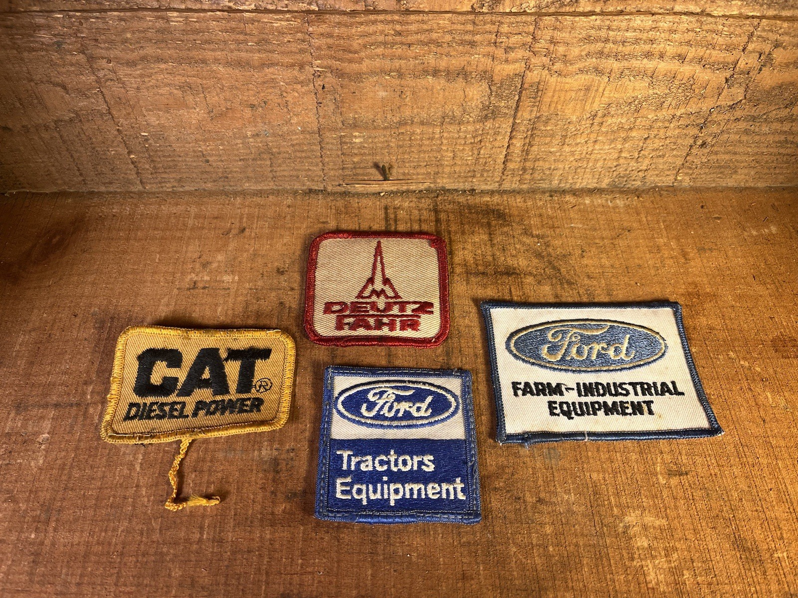 Lot Of Vintage Farming And Industrial Patches From Ford,Deutz And Caterpillar
