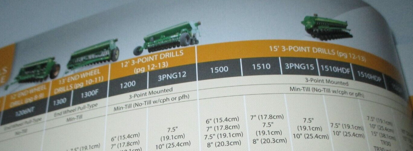 *Great Plains Seed Placement Grain Drills Sales Brochure Literature Advertising