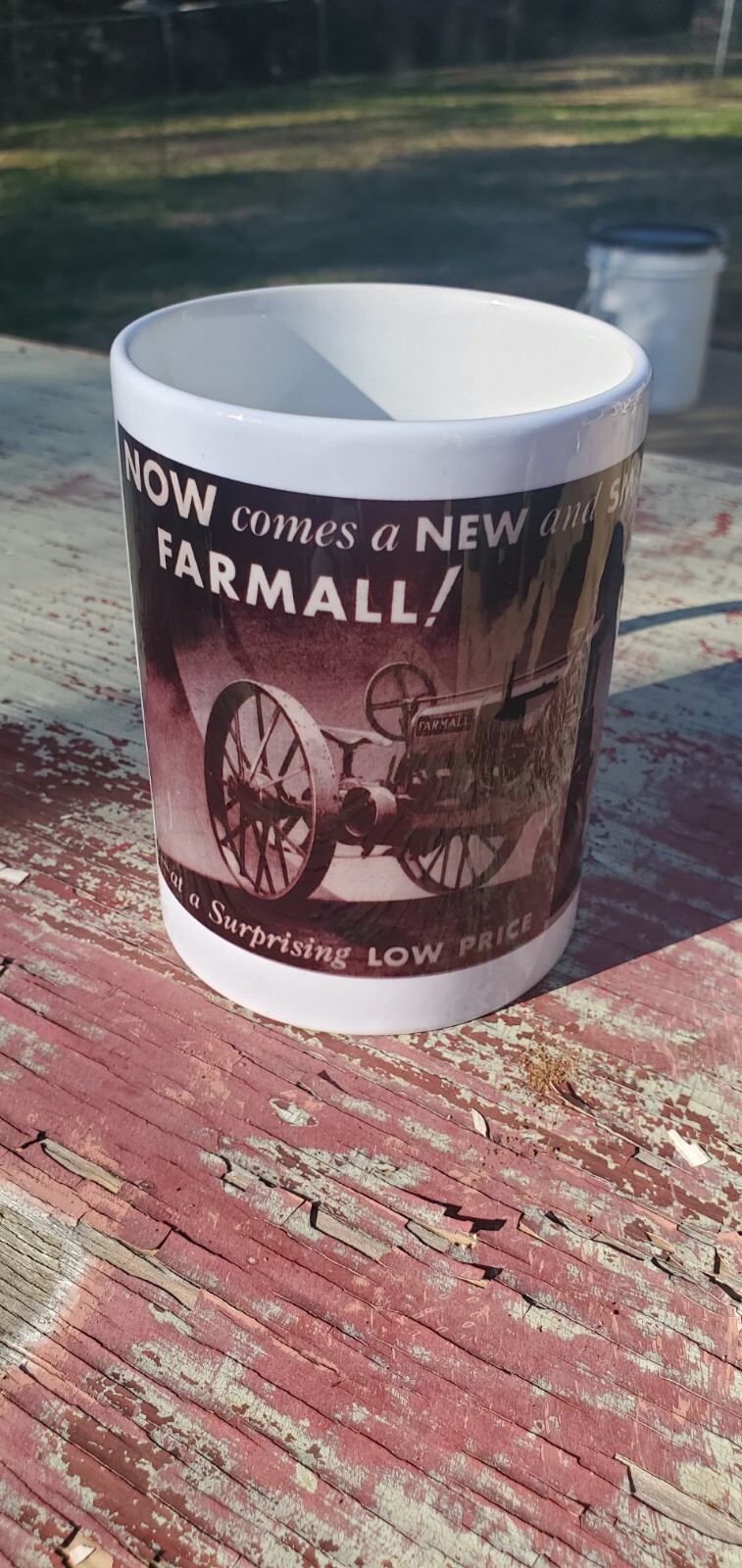 Farmall Tractor F 12 Advertisement 15 Ounce Sublimated Coffee Mug