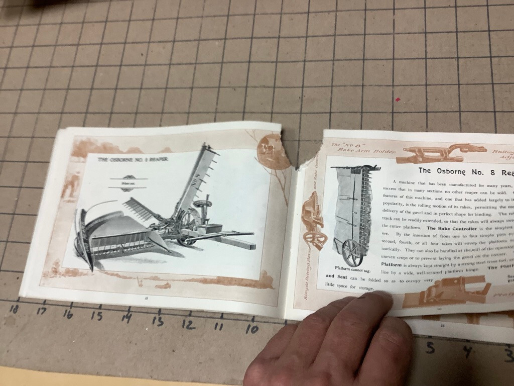 original 1901 D M OSBORNE & co FARMING MACHINE CATALOG – 48pgs