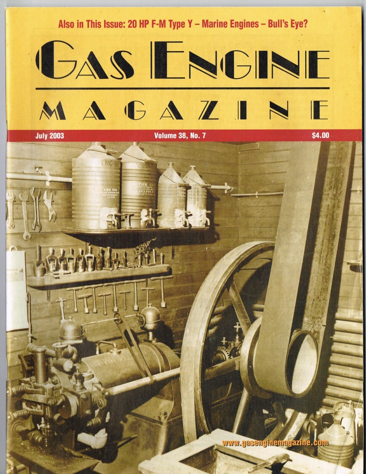 The GAS ENGINE magazine July 2003, 4HP Otto, John Deere « D »