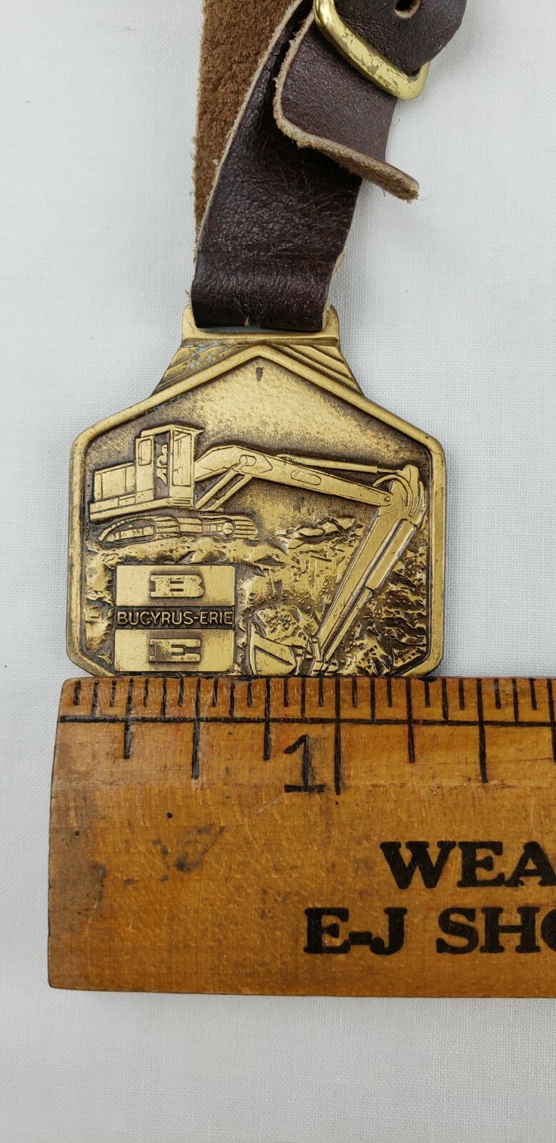Vintage Antique Bucyrus-Erie Binder Machinery Advertising Fob South Plainfield