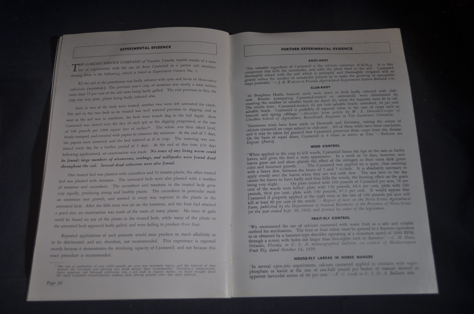 1932 The Cyanamid Plan For Soil Sterilization & Weed Control Brochure