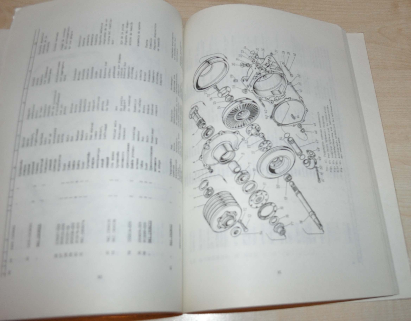 YAMZ 8421 Engine Belaz Parts Catalog Manual USSR Russian EN D FR ES Avtoexport