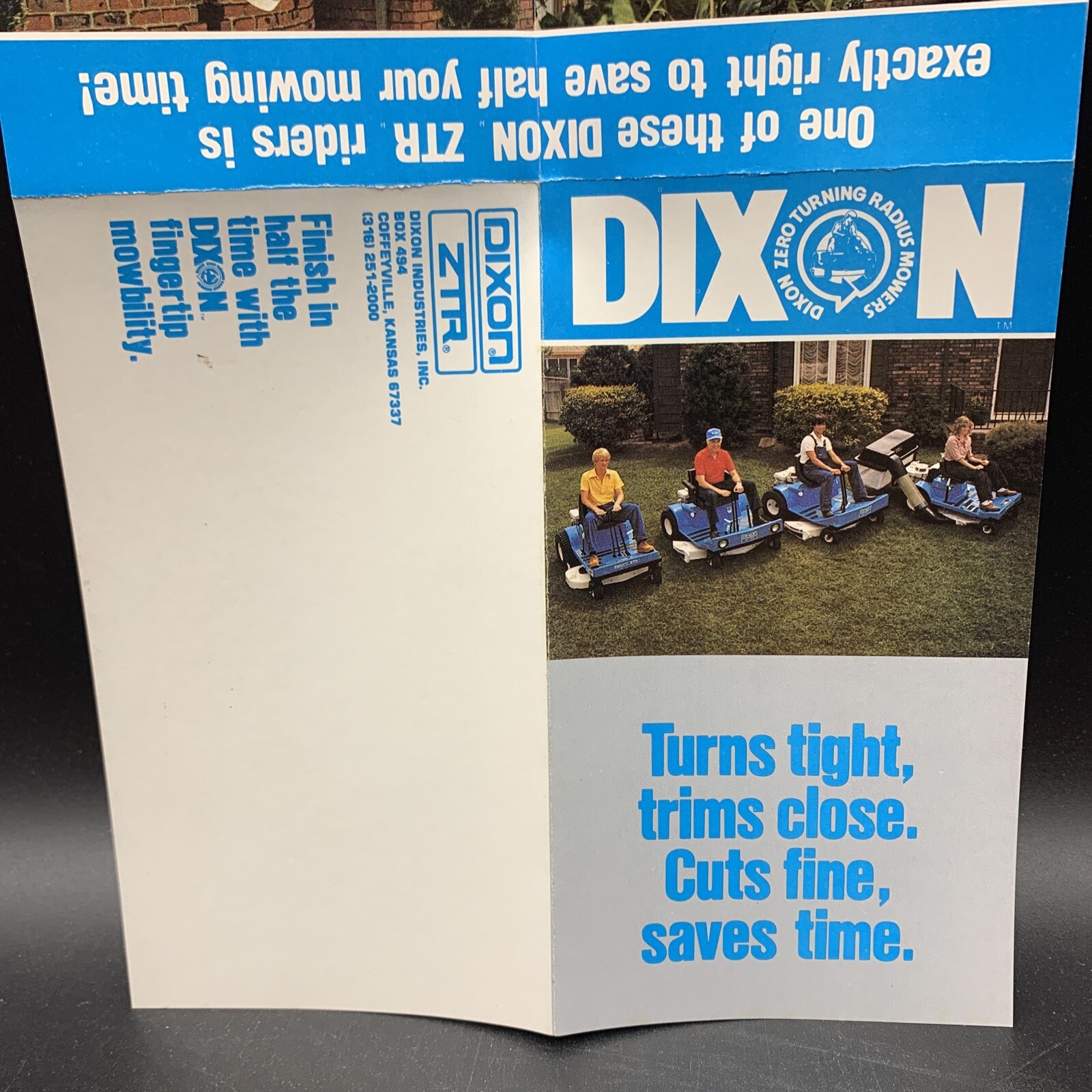 1979 Dixon Zero Turn Mower Sales Brochure/Pamphlet-NOS
