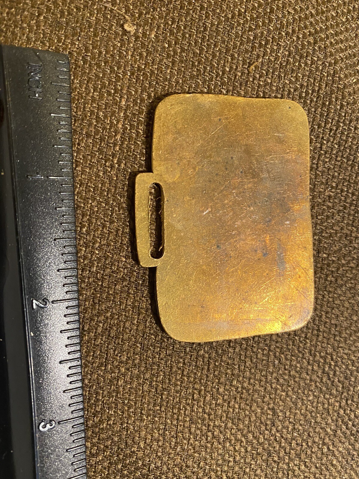 VINTAGE BRASS METAL EMBLEM WATCH FOB -EUCLID EARTH MOVING EQUIPMENT CONSTRUCTION