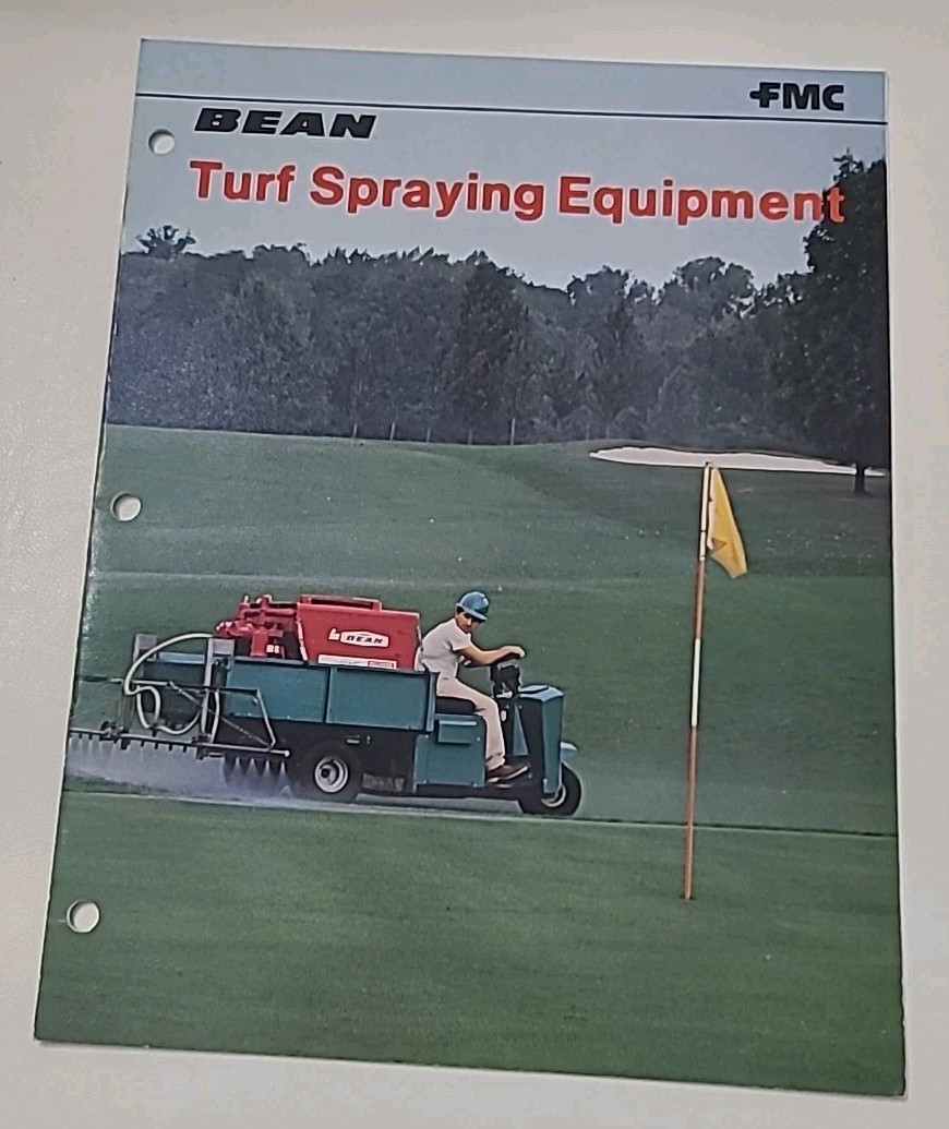 Vintage John Bean Turf Spraying Equipment FMC Brochure Pamphlet Booklet Old Read