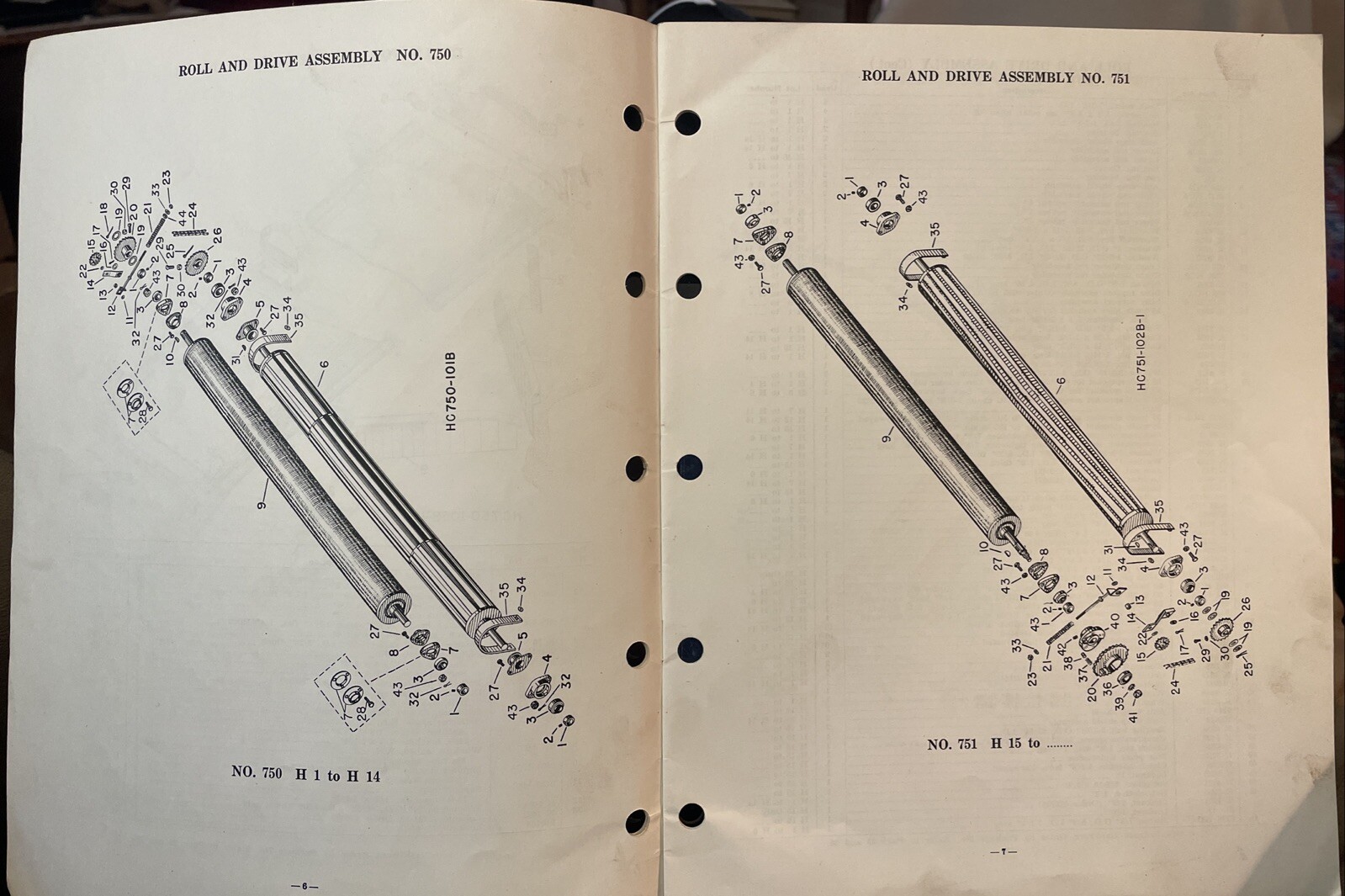 1962 NEW IDEA Farm Equipment Co Nos. 750 & 751 Hay Conditioners Parts List