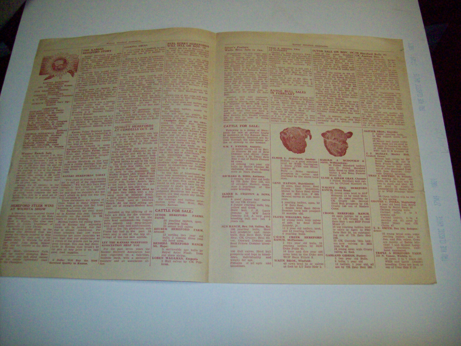 KANSAS HEREFORD ASSOCIATION MAILING