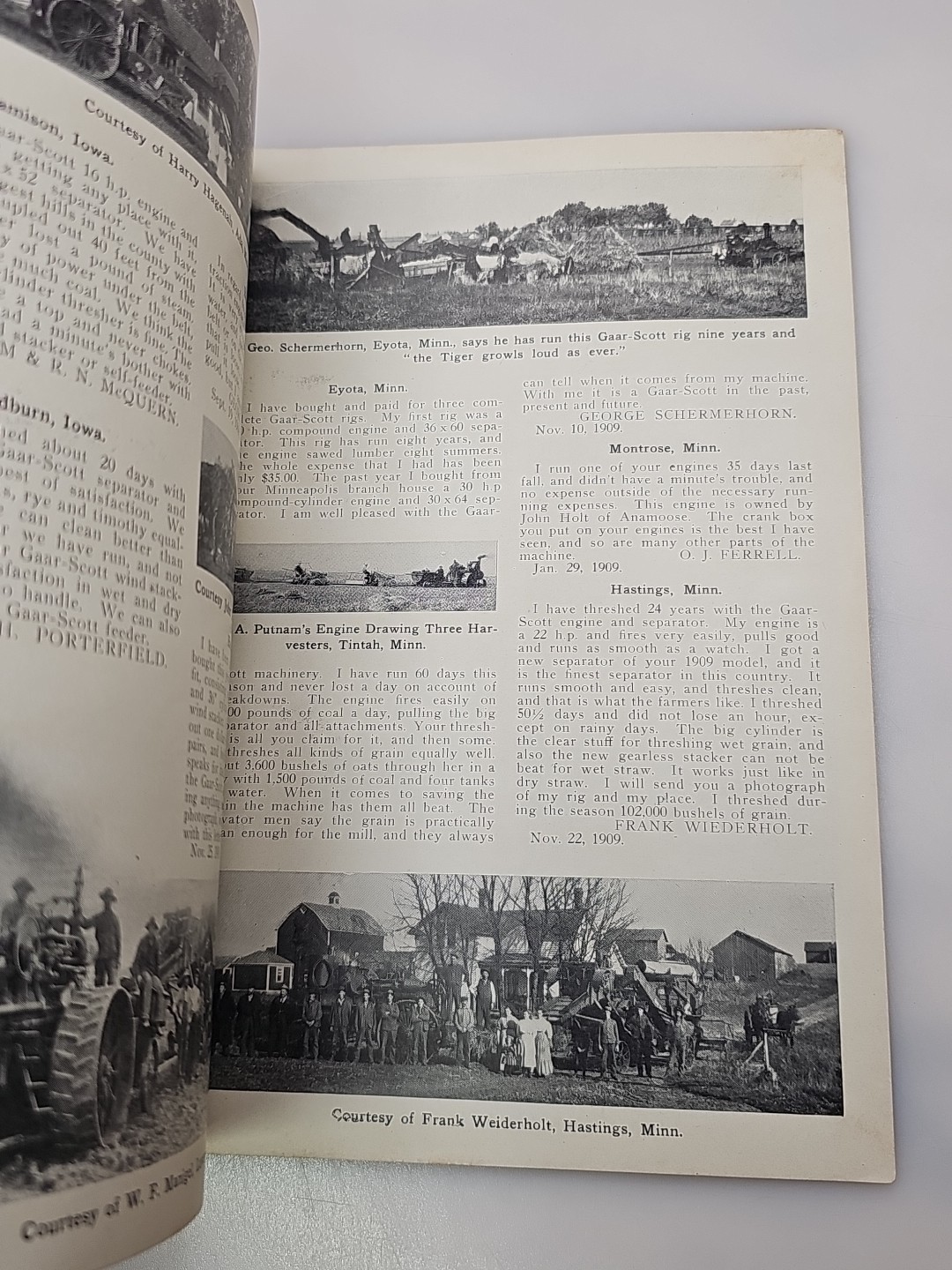 Gaar Scott Engine Tiger Truths Thresher Catalog Richmond INDIANA RARE HISTORY