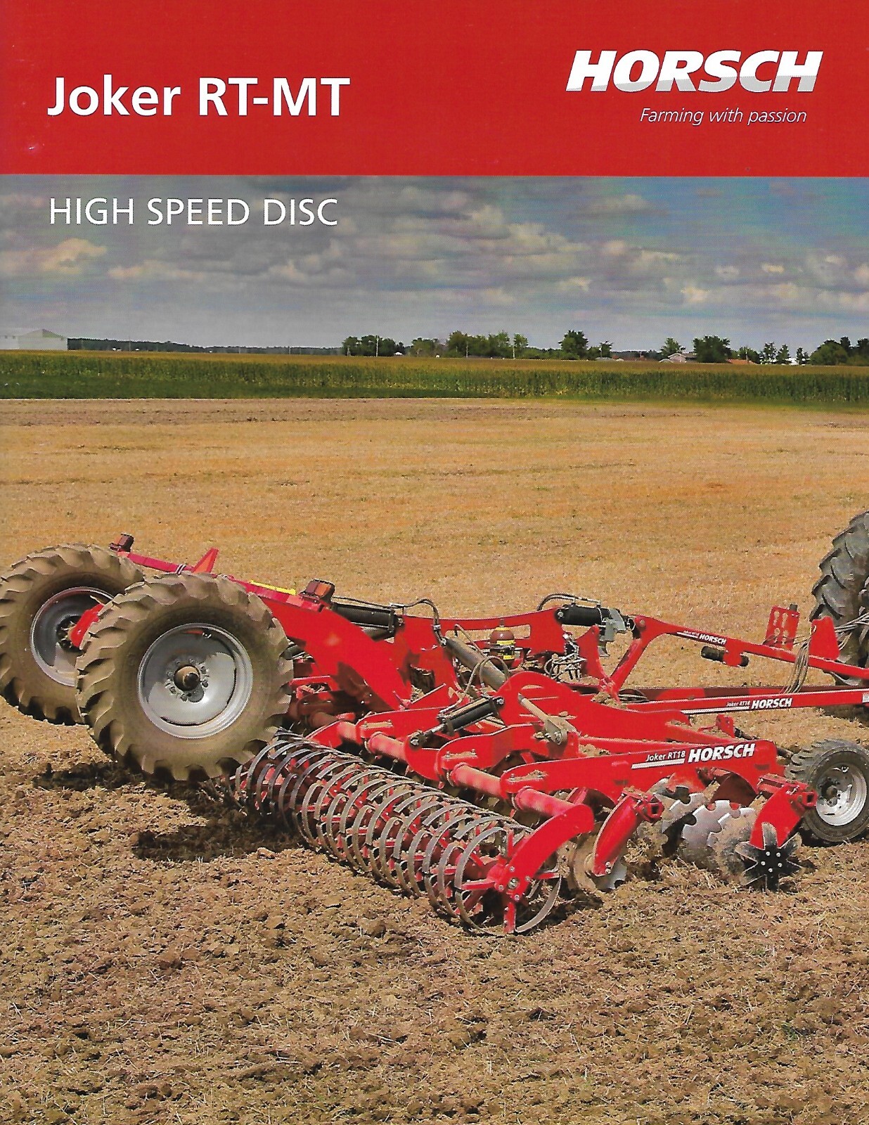 Farm Implement Brochure – Horsch – Joker RT-MT – High Speed Disc – 2015 (F8510)