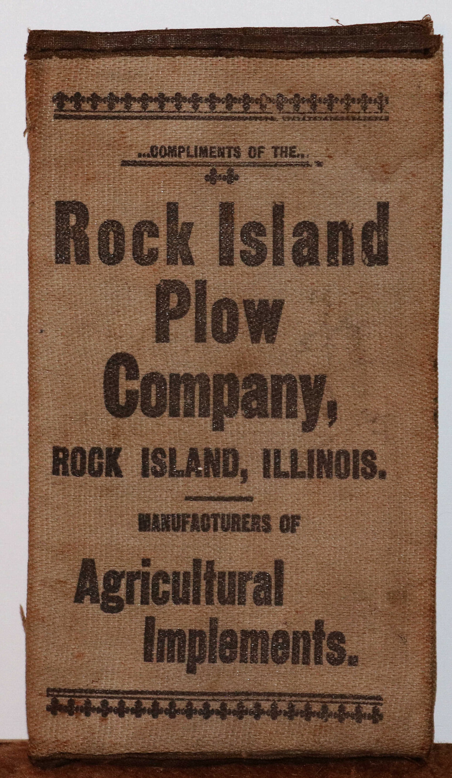 Antique 1906 Cloth-bound Rock Island Plow Co. Pocket Notebook & Sales – Complete