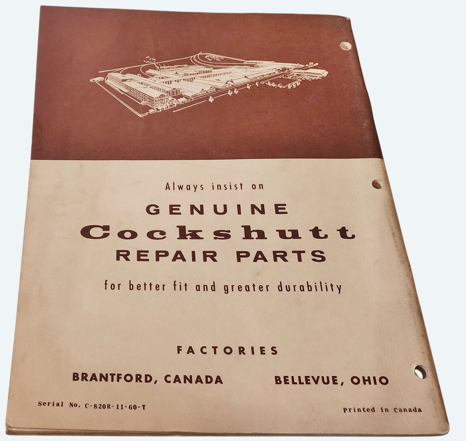 Cockshutt Diesel Tractor 560 Parts List Manual Vintage 1960s Exploded Views